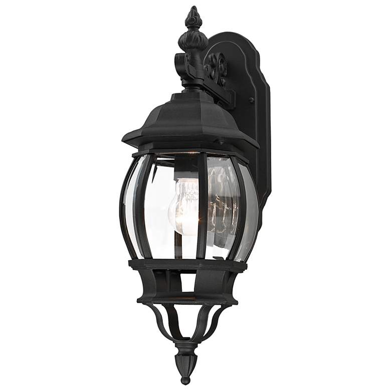Image 7 Frontenac 1 Light Textured Black Outdoor Wall Lantern more views