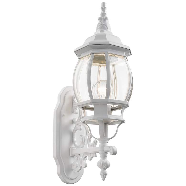 Image 2 Frontenac 21 inch High White Upward Lantern Outdoor Wall Light