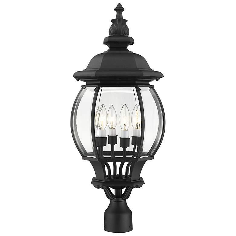 Image 4 Frontenac 26 1/2" High Black 4-Light Outdoor Post Lantern more views