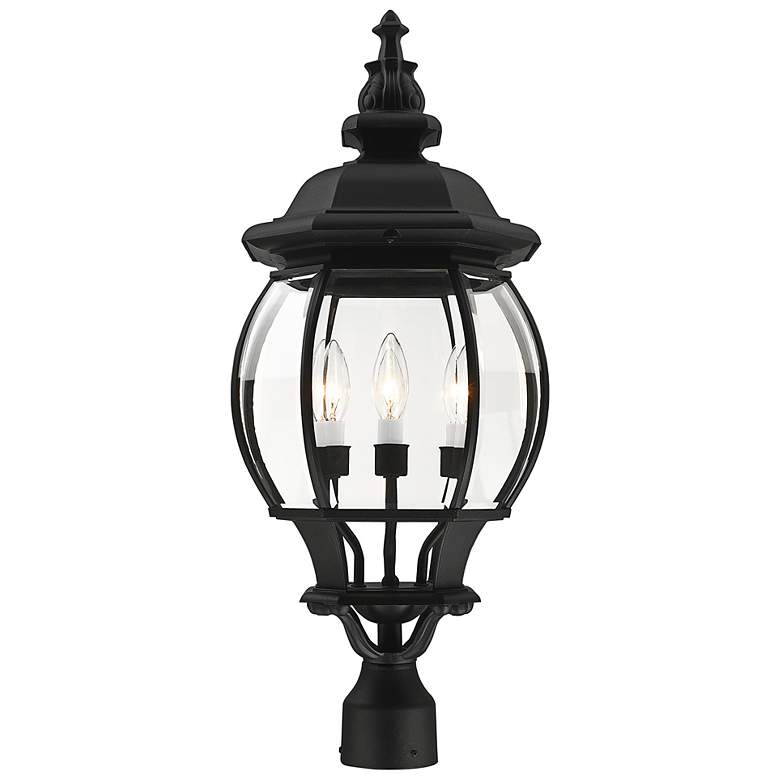 Image 6 Frontenac 26 1/2" High Black 4-Light Outdoor Post Lantern more views