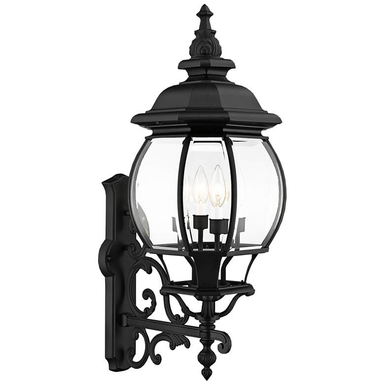 Image 2 Frontenac 28 1/2"H 4-Light Textured Black Outdoor Wall Light