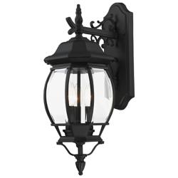 Frontenac 3 Light Textured Black Outdoor Wall Lantern