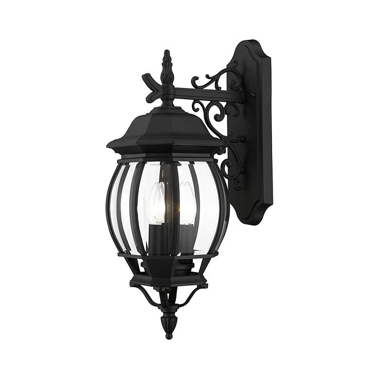 Image 6 Frontenac 3 Light Textured Black Outdoor Wall Lantern more views