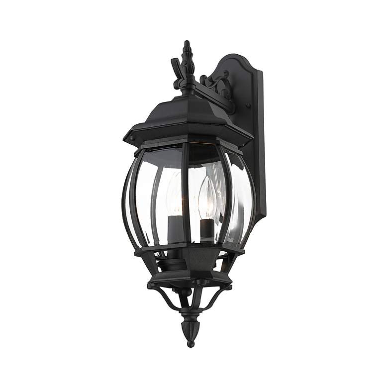 Image 7 Frontenac 3 Light Textured Black Outdoor Wall Lantern more views