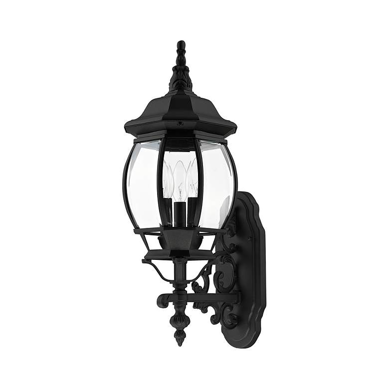 Image 5 Frontenac 3 Light Textured Black Outdoor Wall Lantern more views