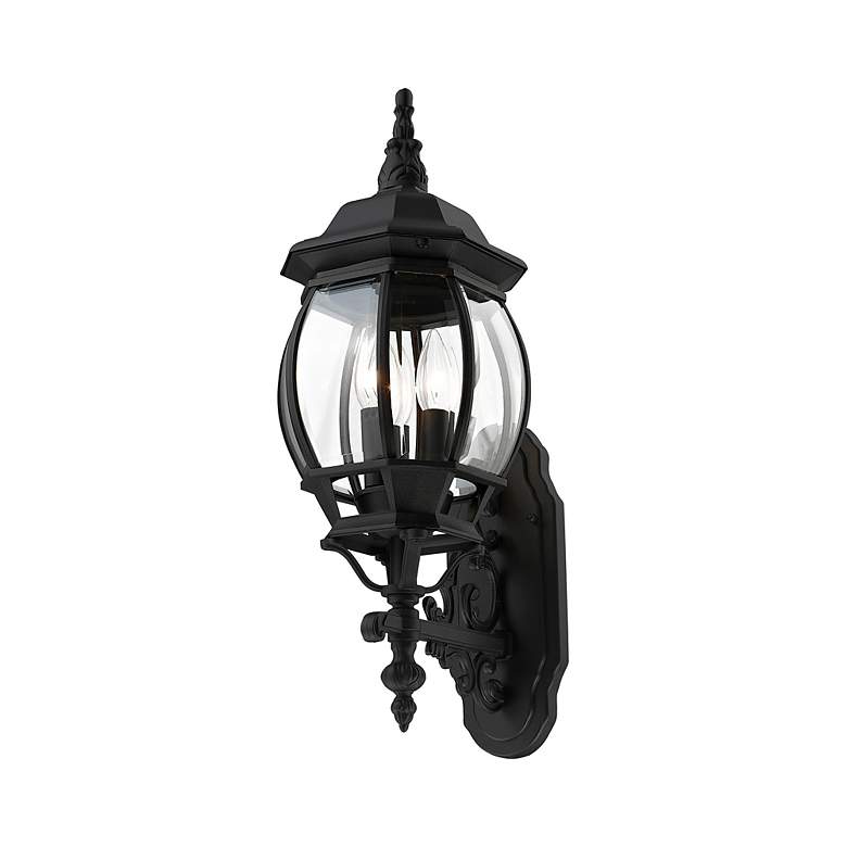 Image 6 Frontenac 3 Light Textured Black Outdoor Wall Lantern more views