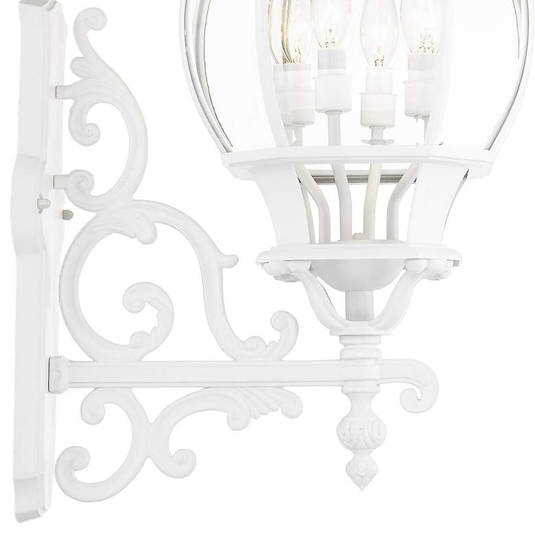 Image 3 Frontenac 30 inch High White Upward Lantern Outdoor Wall Light more views