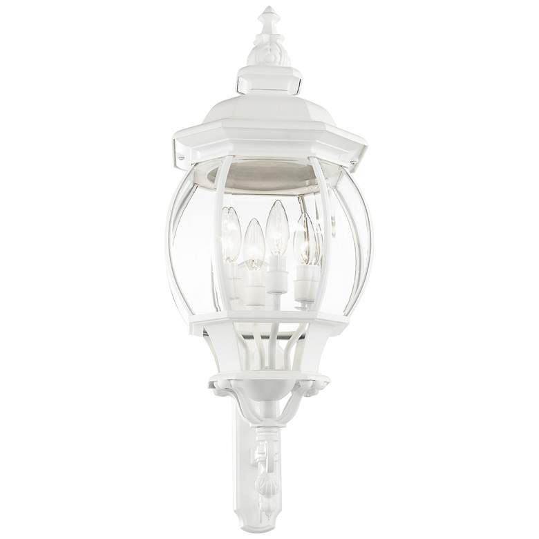 Image 4 Frontenac 30" High White Upward Lantern Outdoor Wall Light more views