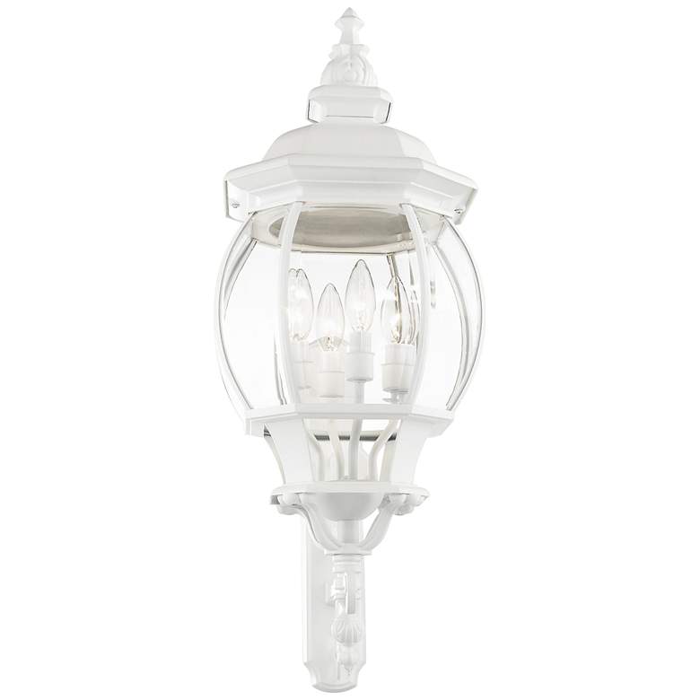 Image 4 Frontenac 30 inch High White Upward Lantern Outdoor Wall Light more views