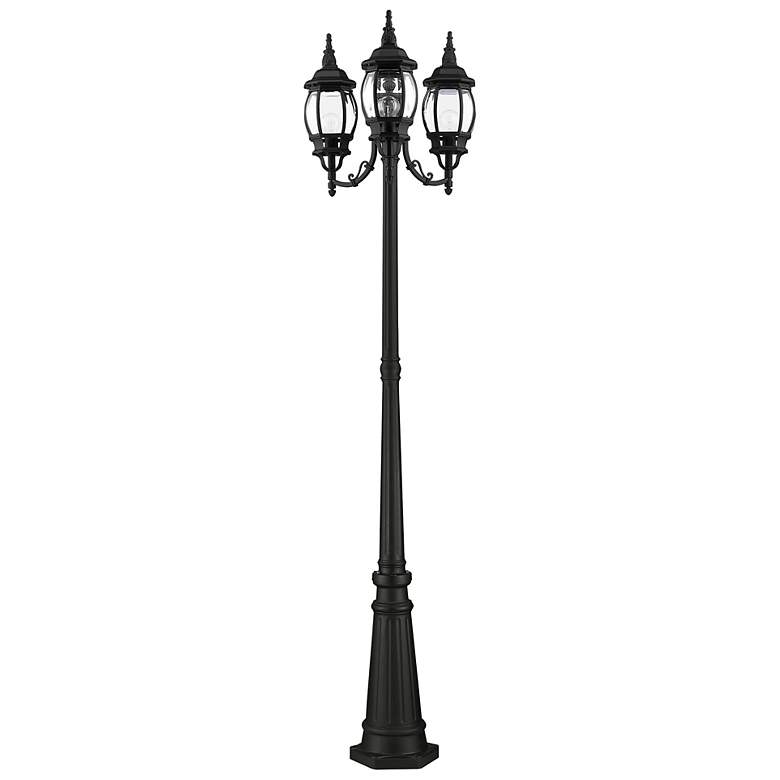 Image 5 Frontenac 84"H Black 3-Light Outdoor Post Light with Base more views