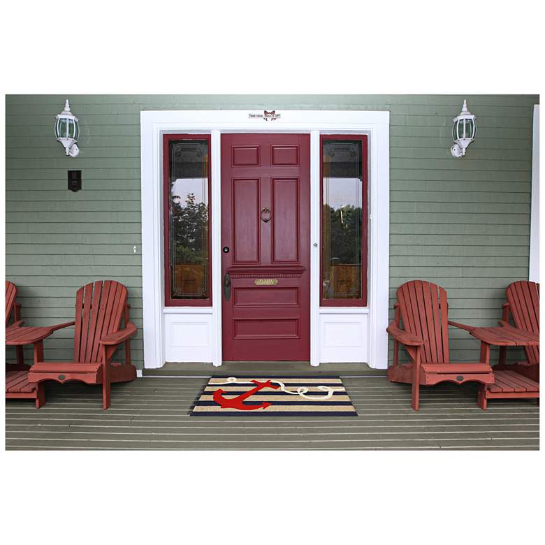 Image 2 Frontporch Anchor 140033 2'6"x4' Navy Outdoor Area Rug more views