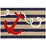 Thumbnail1 of Frontporch Anchor 140033 2'x3' Navy Outdoor Area Rug