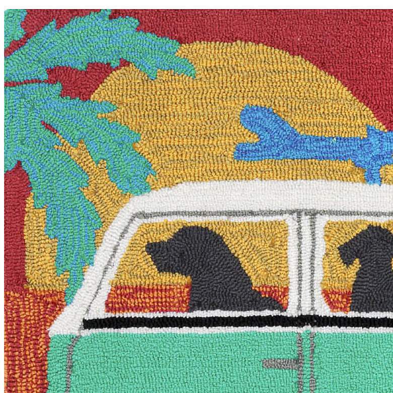 Image 3 Frontporch Beach Trip 147504 30"x48" Turquoise Outdoor Rug more views