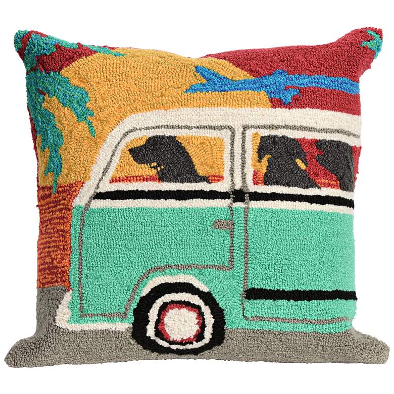 Image 1 Frontporch Beach Trip Sunset 18" Indoor-Outdoor Pillow