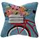 Frontporch Bike Ride 18" Square Indoor-Outdoor Pillow