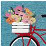 Thumbnail3 of Frontporch Bike Ride 443403 20"x30" Blue Outdoor Area Rug more views