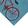 Thumbnail4 of Frontporch Bike Ride 443403 20"x30" Blue Outdoor Area Rug more views