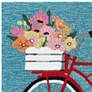 Thumbnail3 of Frontporch Bike Ride 443403 24"x36" Blue Outdoor Area Rug more views