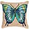 Frontporch Butterfly Cool 18" Square Indoor-Outdoor Pillow