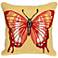 Frontporch Butterfly Warm 18" Square Indoor-Outdoor Pillow