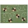 Frontporch Buzzy Bees 443706 30"x48" Green Outdoor Area Rug