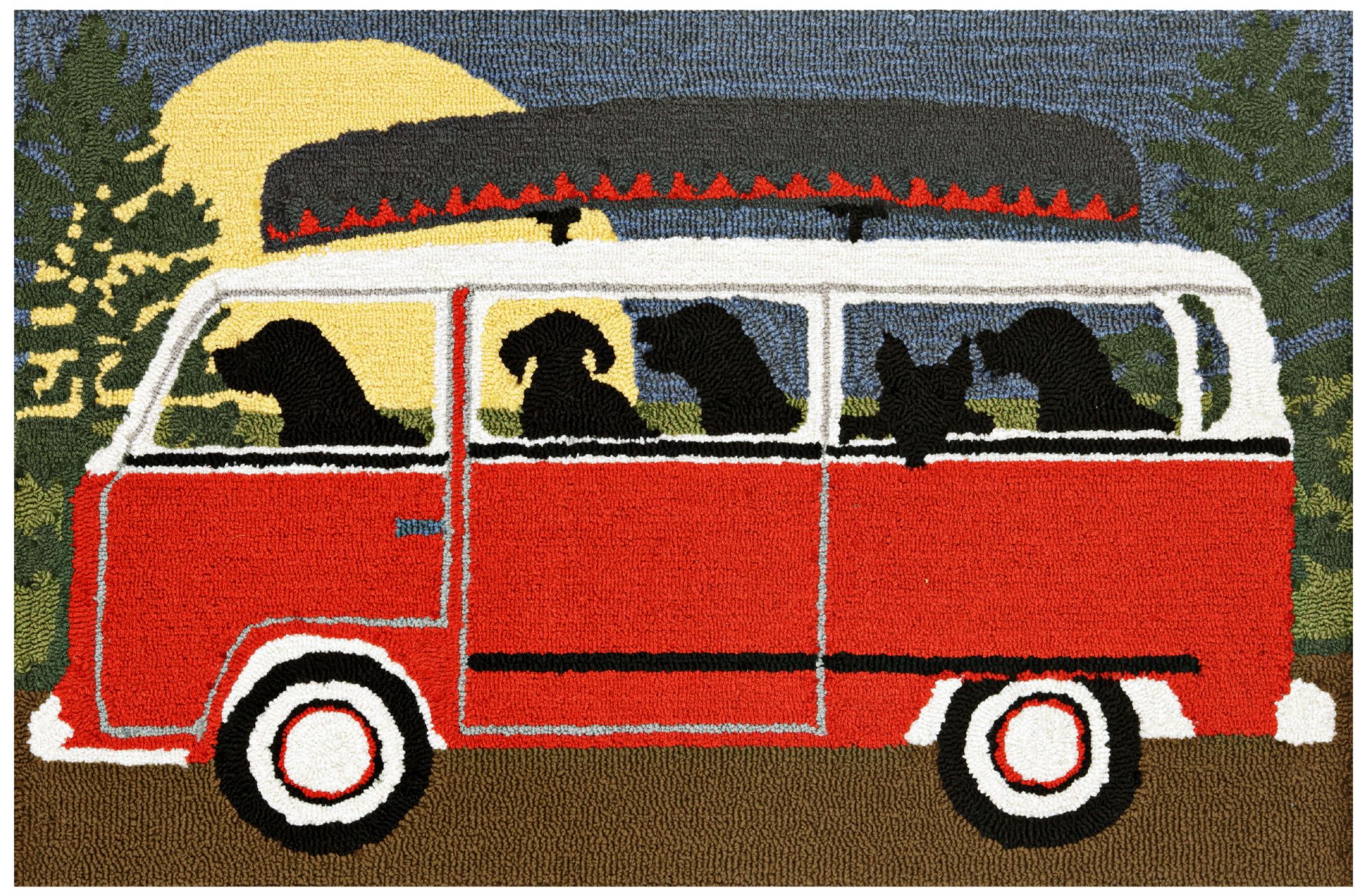 Thumbnail1 of Frontporch Camping Trip 147424 1'8"x2'6" Red Outdoor Rug