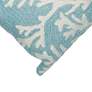 Frontporch Coral Blue 18" Square Indoor-Outdoor Throw Pillow