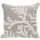 Frontporch Coral Silver 18" Square Indoor-Outdoor Pillow