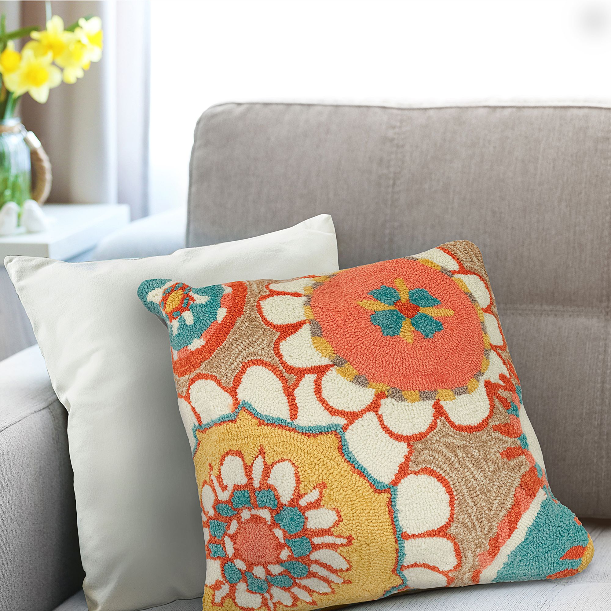 orange outdoor pillows