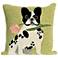Frontporch Flowery Frenchy Green 18" Indoor-Outdoor Pillow