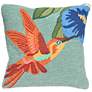 Frontporch Hummingbird Sky 18" Square Indoor-Outdoor Pillow