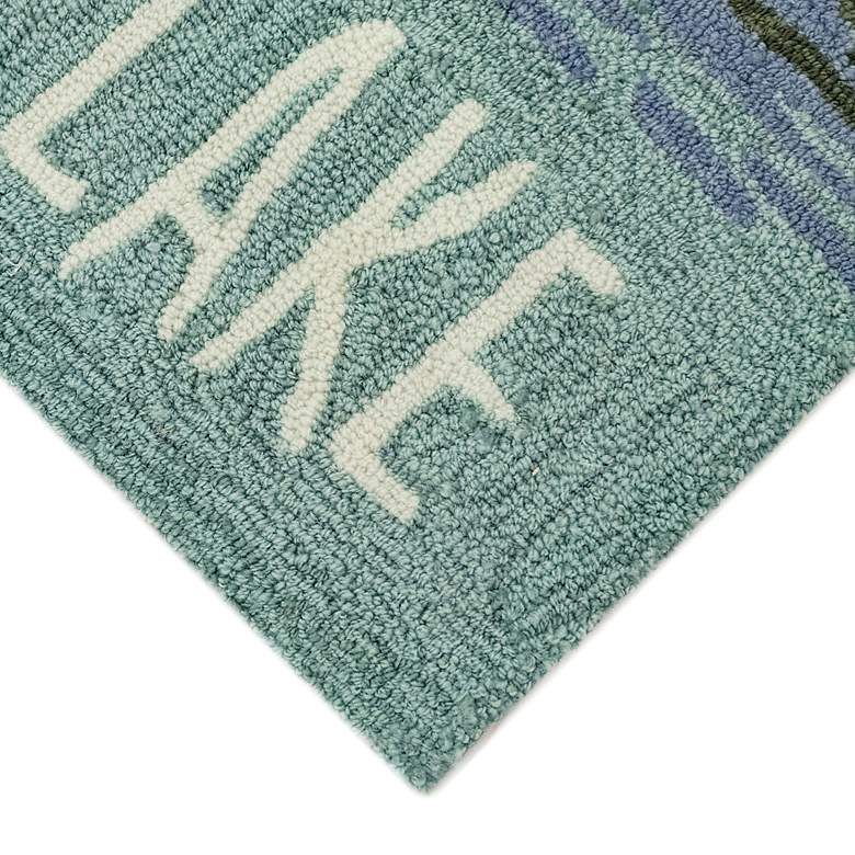 Image 4 Frontporch Live Love Lake 450703 30"x48" Water Outdoor Rug more views