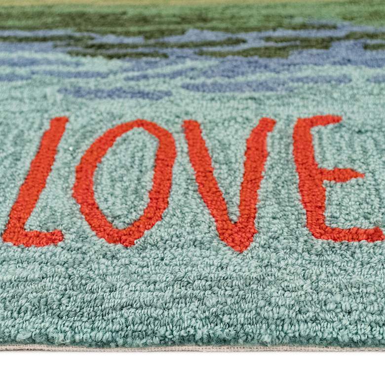 Image 5 Frontporch Live Love Lake 450703 30 inchx48 inch Water Outdoor Rug more views