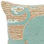 2_Frontporch Octopus Aqua 18" Square Indoor-Outdoor Pillow more views