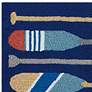 Thumbnail3 of Frontporch Paddles 450833 20"x30" Navy Outdoor Area Rug more views