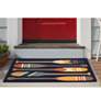 Frontporch Paddles 450833 30"x48" Navy Outdoor Area Rug