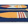 Frontporch Paddles 450833 30"x48" Navy Outdoor Area Rug