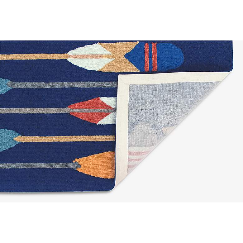 Image 6 Frontporch Paddles 450833 30"x48" Navy Outdoor Area Rug more views