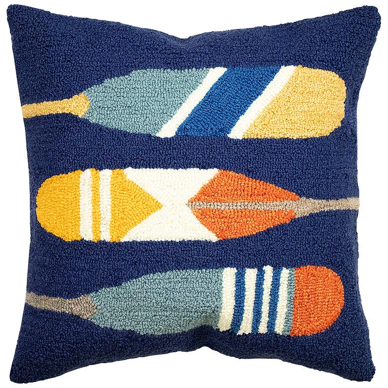 Image 1 Frontporch Paddles Multi 18" Square Indoor-Outdoor Pillow