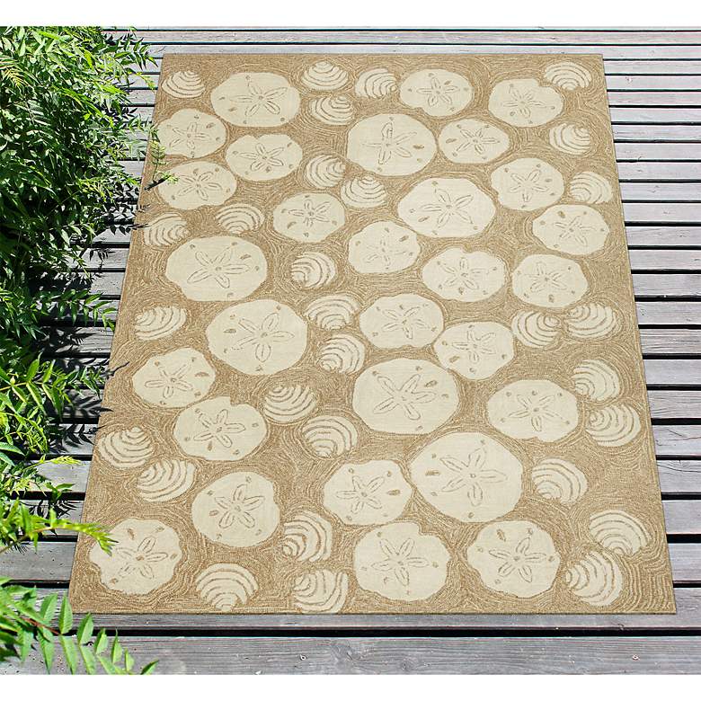 Image 5 Frontporch Shell Toss 140822 30"x48" Natural Outdoor Rug more views