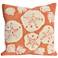 Frontporch Shell Toss Coral 18" Square Indoor-Outdoor Pillow