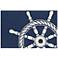 Frontporch Ship Wheel 145633 5'x7'6" Navy Outdoor Area Rug