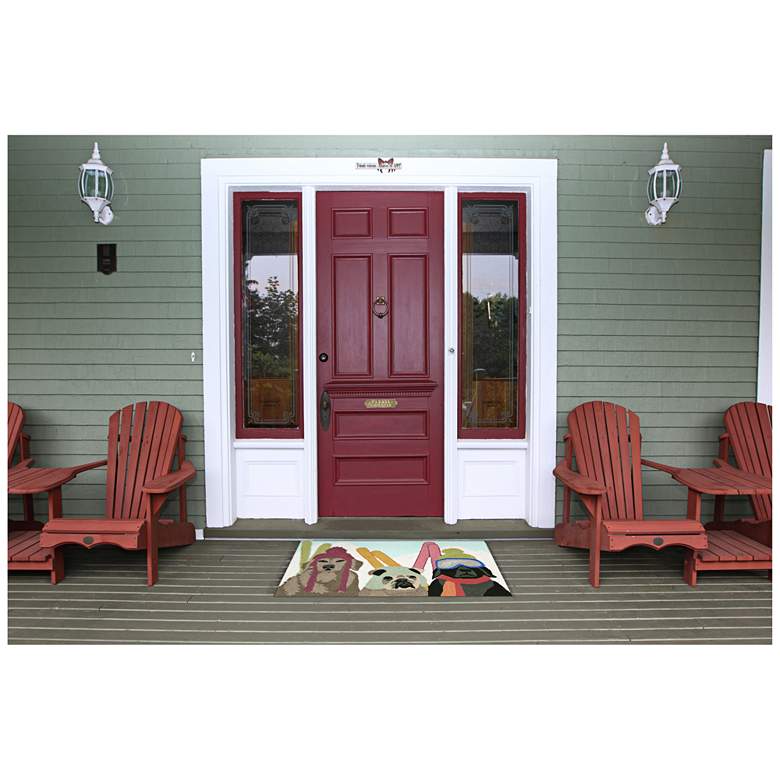 Image 2 Frontporch Ski Patrol 149544 2&#39;6 inchx4&#39; Multi-Color Outdoor Rug more views