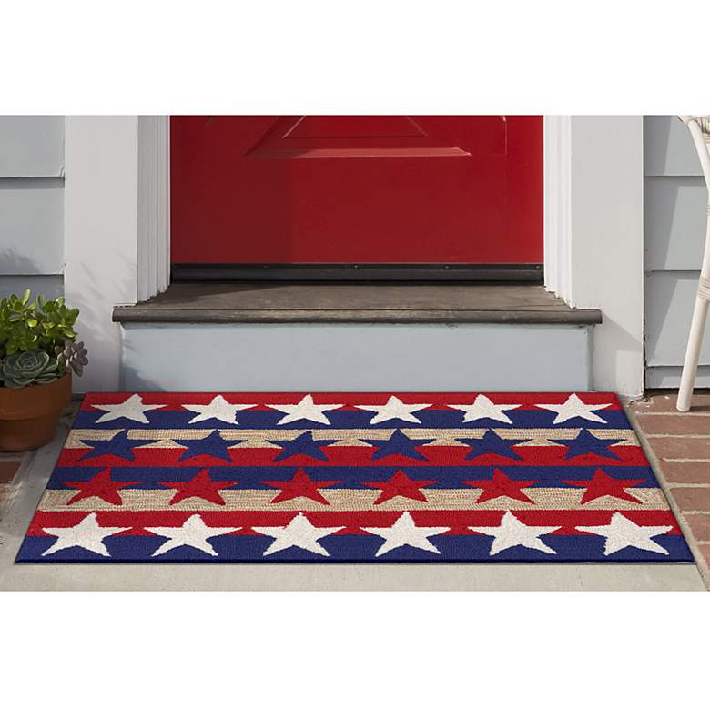 Image 1 Frontporch Stars and Stripes 180414 30 inchx48 inch Americana Rug