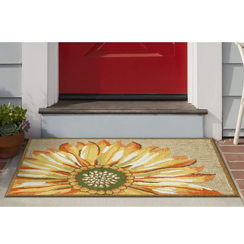 Image 1 Frontporch Sunflower 141709 30"x48" Yellow Outdoor Area Rug