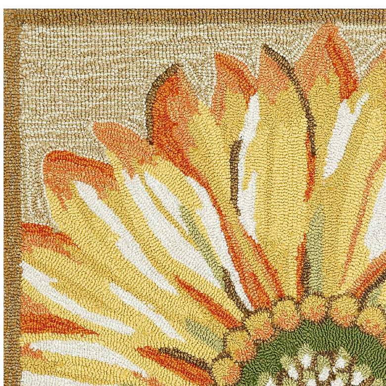 Image 3 Frontporch Sunflower 141709 30"x48" Yellow Outdoor Area Rug more views