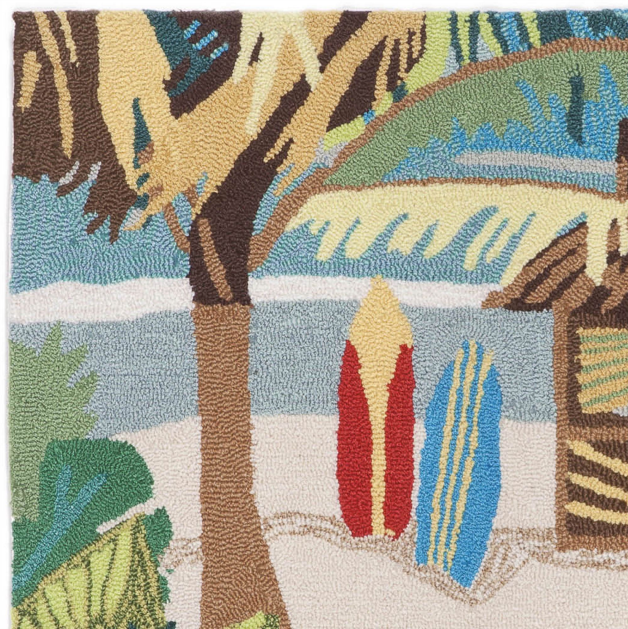 Thumbnail3 of Frontporch Tiki Hut 153644 24"x36" Multi-Color Outdoor Rug more views