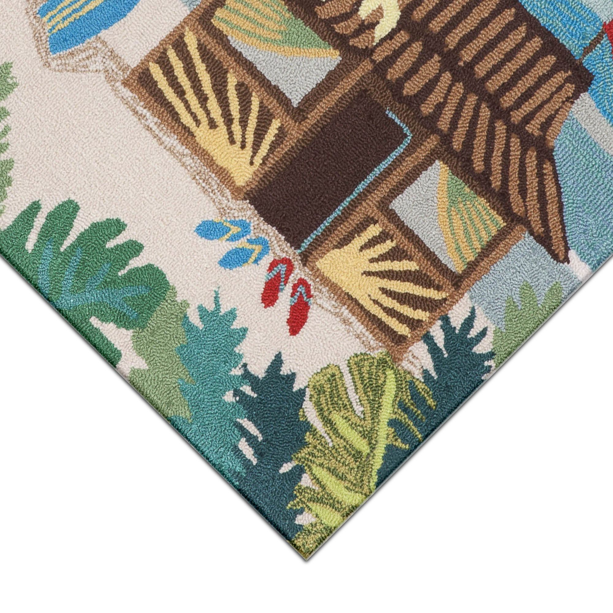 Thumbnail4 of Frontporch Tiki Hut 153644 24"x36" Multi-Color Outdoor Rug more views