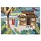 Frontporch Tiki Hut 153644 Multi-Color Indoor/Outdoor Rug