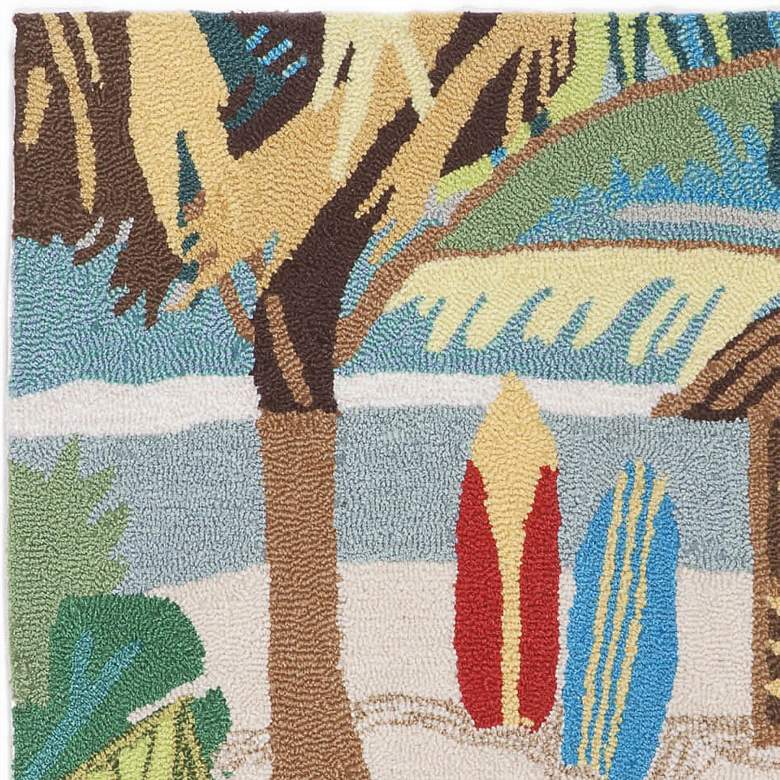 Image 3 Frontporch Tiki Hut 153644 30 inchx48 inch Multi-Color Outdoor Rug more views